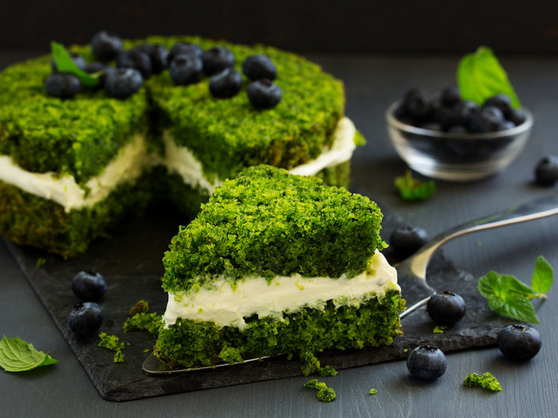 «Зеленый» торт в мультиварке