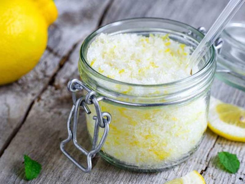 Сахарный скраб с лимоном в домашних условиях