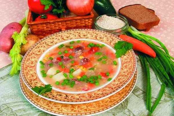 Суп с бараниной и овощами