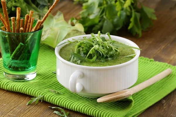 Суп из зелени петрушки