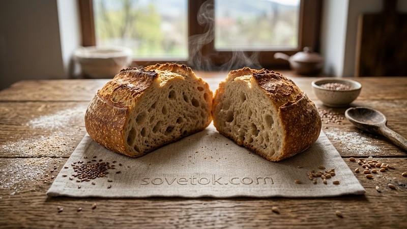 Хлеб без замеса: хрустящий домашний багет с минимумом усилий