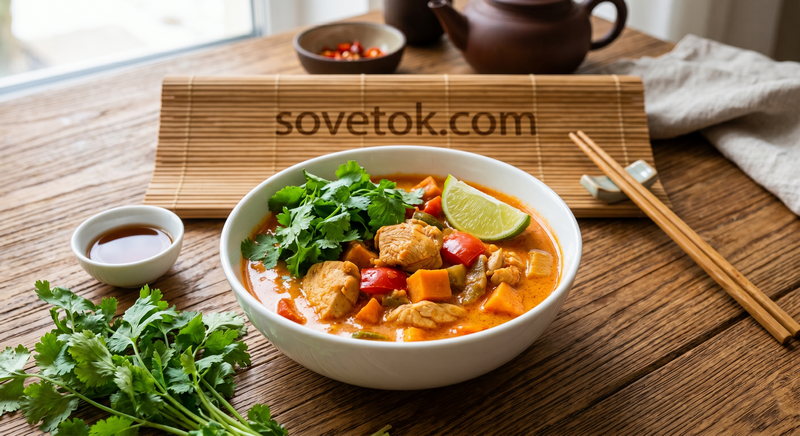 Тайское красное карри с курицей: экзотика на вашей кухне