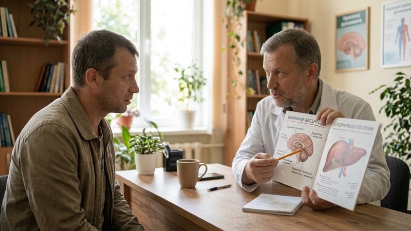 Мотивационная беседа с психологом о шагах к осознанному лечению зависи