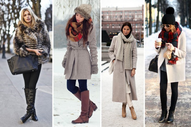Как одеться зимой красиво