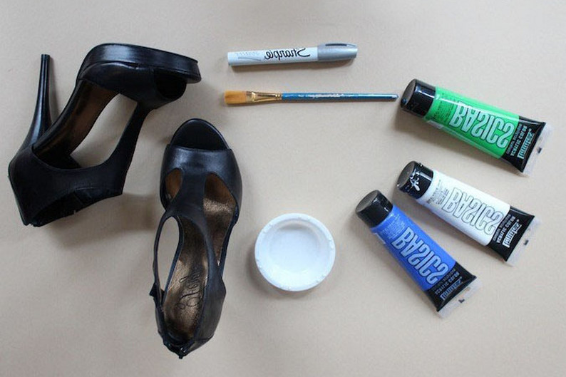 Как покрасить туфли