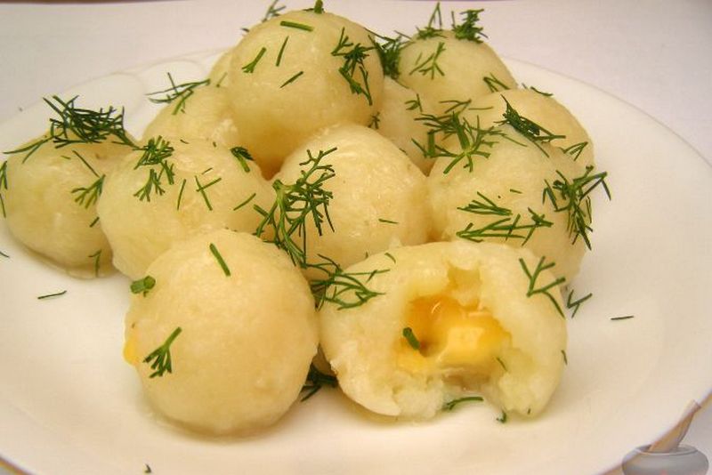 Клецки из вареного картофеля