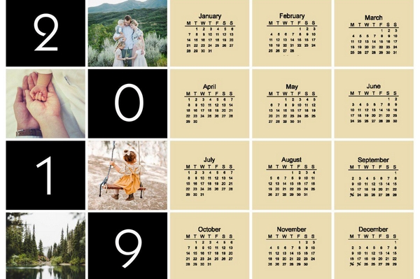 Как правильно создать календарь 2019 с фото онлайн и напечатать?