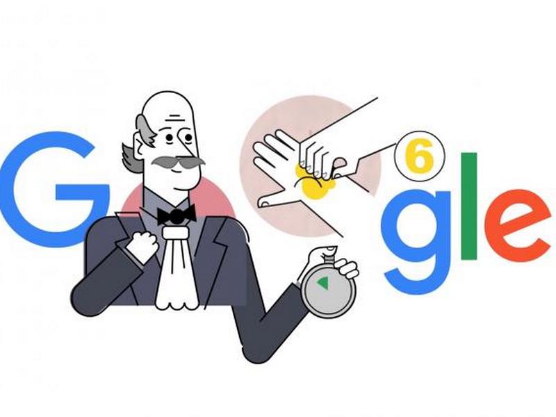 Google посвятил дудл тщательному мытью рук